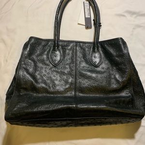 Liebeskind Berlin Brand Black leather tote handbag